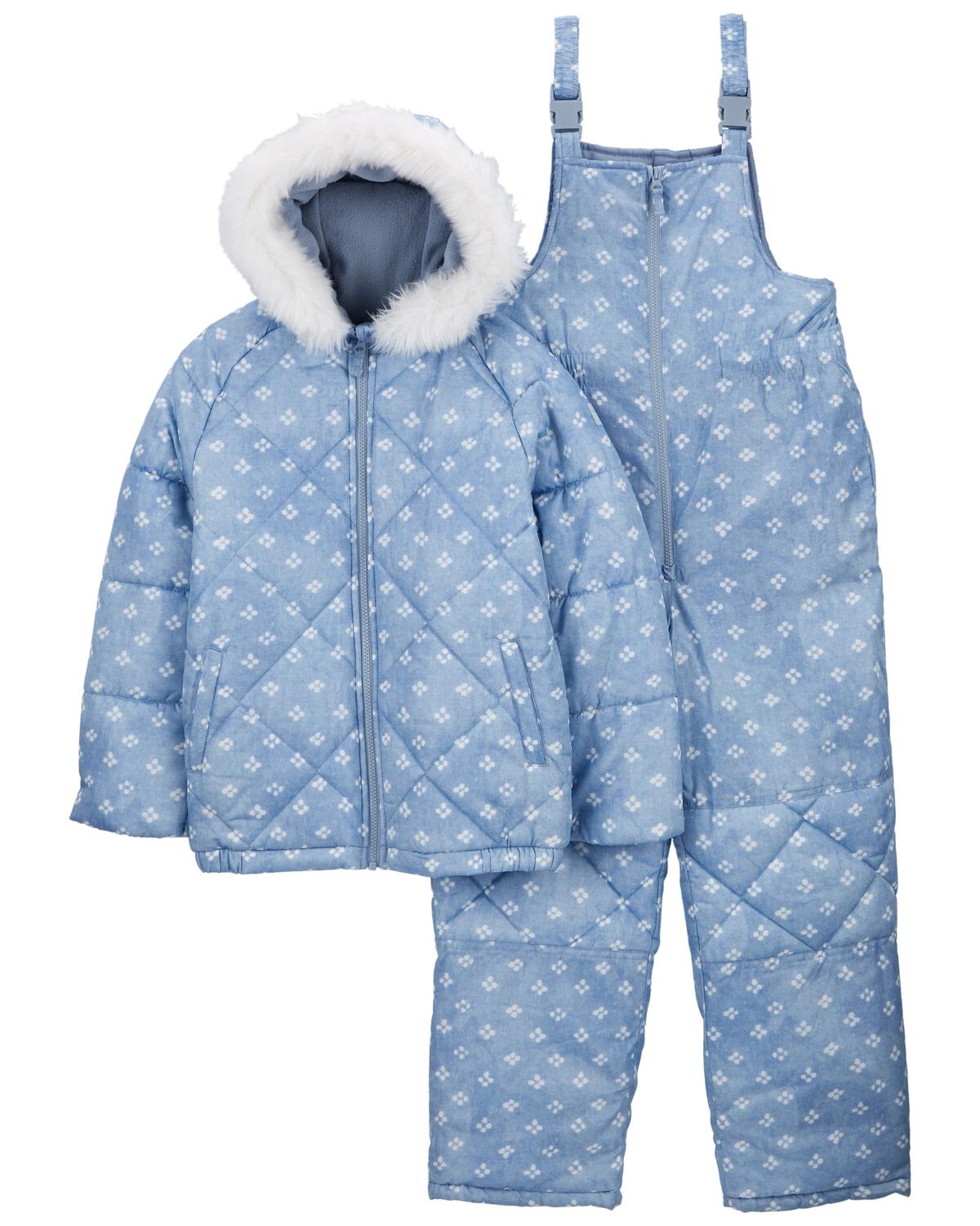 Floral Print Snowsuit