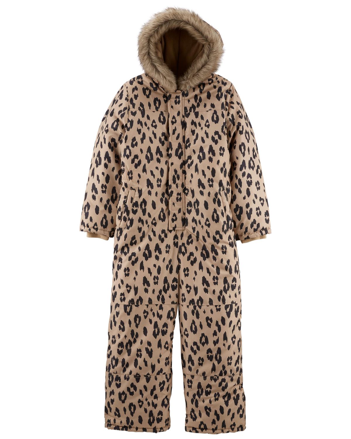 Leopard Fleece Snowsuit